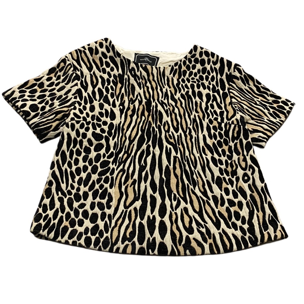 By Malene Birger Minas Leopard Print Jacquard Top Eu 36 / Us 4